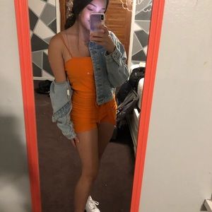 Super cute orange romper